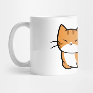 Orange n White Striped Cat Mug